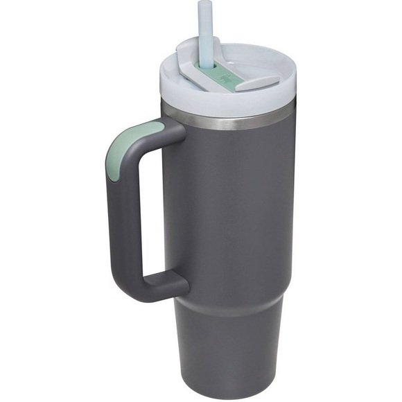 LAST ONE Stanley FlowState Quencher 30 oz Gray Charcoal with handle - Picture 2 of 4